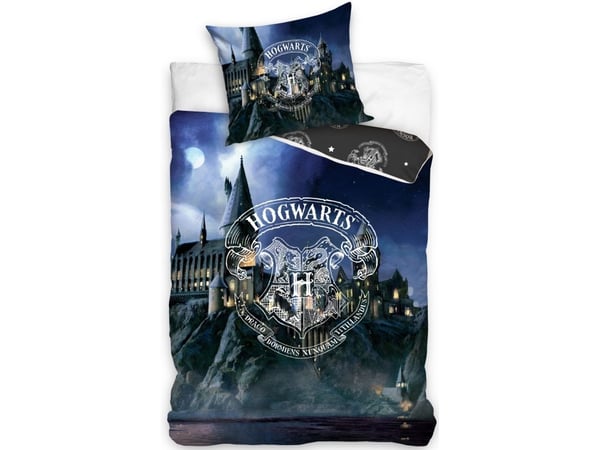 Harry Potter Hogwarts Sengetøj, 100 procent bomuld Harry Potter Hogwarts Sengetøj, 100 procent bomuld