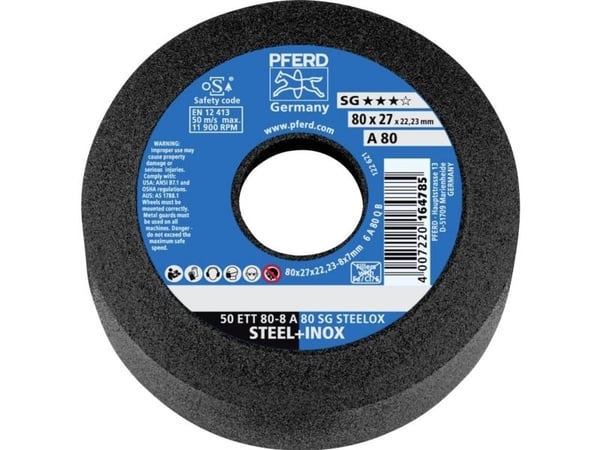 PFERD Cup wheels SG STEELOX, 8 cm, 5 styck