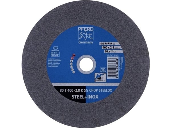 PFERD Cut-off wheels for chopsaws (CHOPSAW) SG CHOP STEELOX, 40 cm, 10 stykker