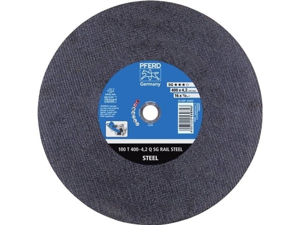PFERD Rail cut-off wheel SG RAIL STEEL, 40 cm, 10 stykker