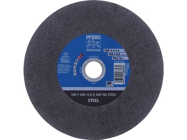 PFERD Stationary cut-off wheels SGP HD STEEL, Stål, 10 stykker