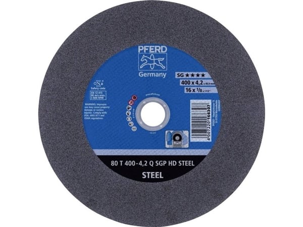 PFERD Stationary cut-off wheels SGP HD STEEL, Stål, 10 stykker