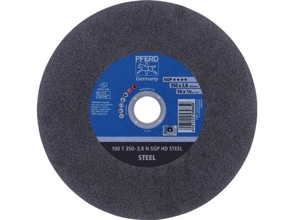 PFERD Stationary cut-off wheels SGP HD STEEL, Stål, 10 stykker