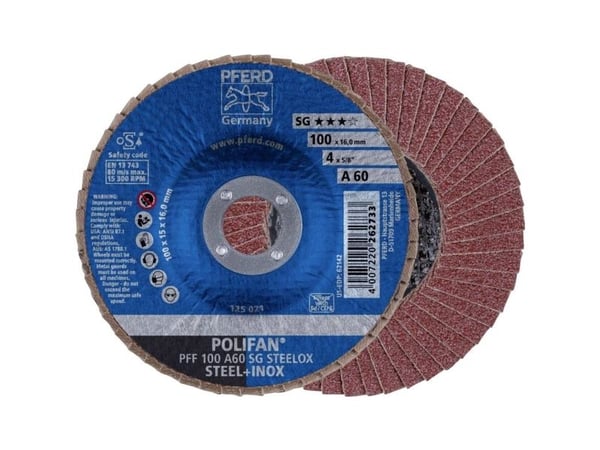 PFERD 67606100, Lamellskive, Nedsenket senter, Rustfritt stål, Stål, Alle merker, 1,6 cm, 10 cm