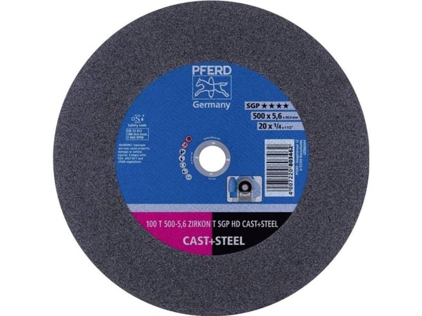 PFERD Stationary cut-off wheels ZIRKON SGP HD CAST+STEEL, 5 stykker
