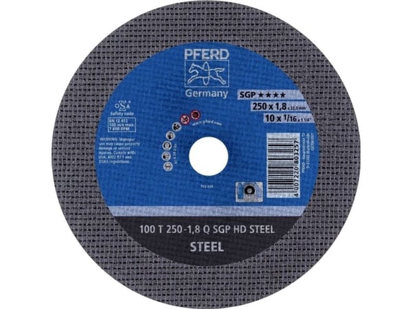 PFERD Stationary cut-off wheels SGP HD STEEL, Stål, 20 stykker