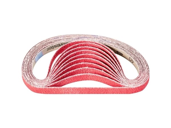 PFERD 45020111, Slipebelte, Rød, 520 mm, 16 mm, 50 stykker