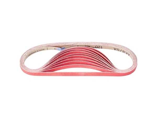 PFERD 45020085, Slipebelte, Rød, 610 mm, 12 mm, 100 stykker