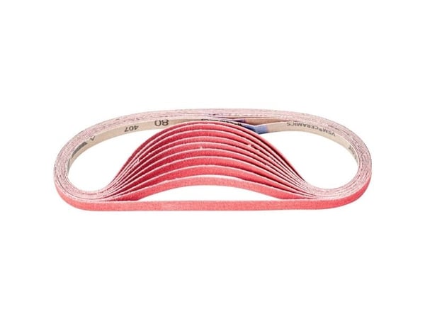 PFERD 45020084, Slipebelte, Rød, 610 mm, 12 mm, 100 stykker