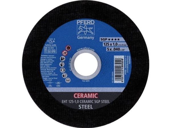 PFERD 61301013, Kutteskive, Stål, 10 cm, Alle merker, Flatt senter, 1,6 cm