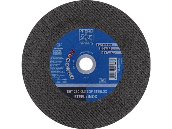 PFERD EHT 230-2,3 SGP STEELOX, Stål, Rustfritt stål, PFERD, 2,22 cm, 23 cm, 6600 rpm, 25 stk