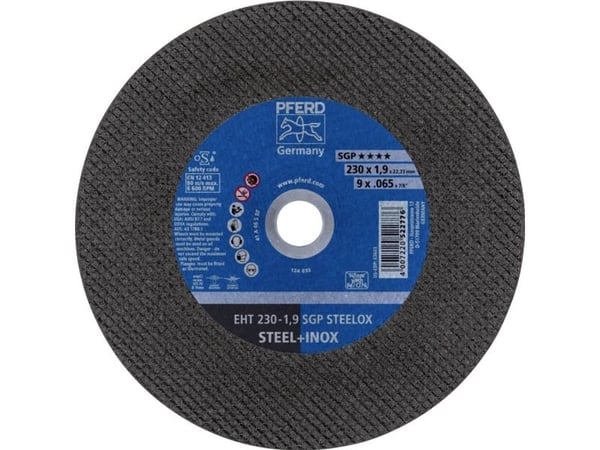 PFERD EHT 230-1,9 SGP STEELOX, Stål, Rustfritt stål, PFERD, 2,22 cm, 23 cm, 6600 rpm, 25 stk