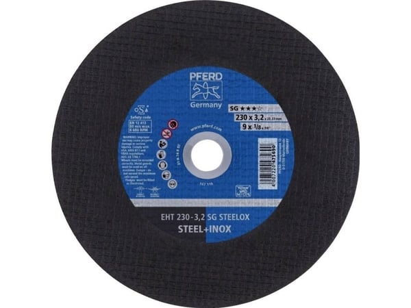 PFERD EHT 230-3,2 SG STEELOX, Stål, Rustfritt stål, PFERD, 23 cm, 6600 o/min, 25 stk