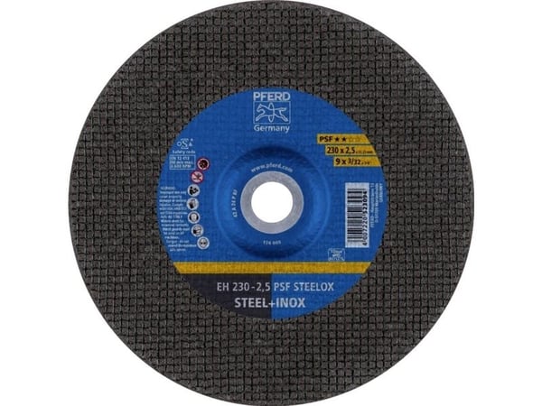 PFERD EH 230-2,5 PSF STEELOX, Stål, Rustfritt stål, PFERD, 23 cm, 6600 o/min, 25 stk