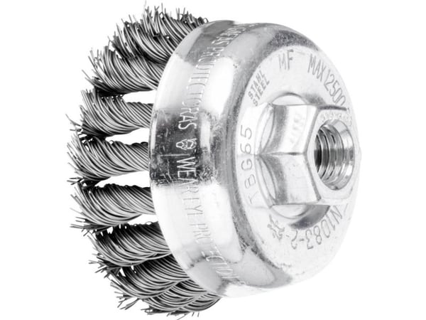 PFERD 43305021, Kopp stålbørste, 6,5 cm, 12500 RPM, 5 stykker