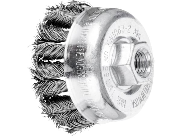 PFERD 43305030, Kopp stålbørste, 6,5 cm, 12500 RPM, 5 stykker