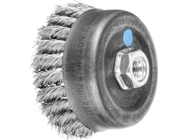 PFERD 43308044, Koppstålborste, 10 cm, 9000 RPM, 5 styck