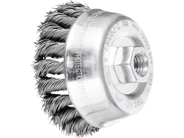 PFERD 43306040, Kopp stålbørste, 8 cm, 10000 RPM, 5 stykker