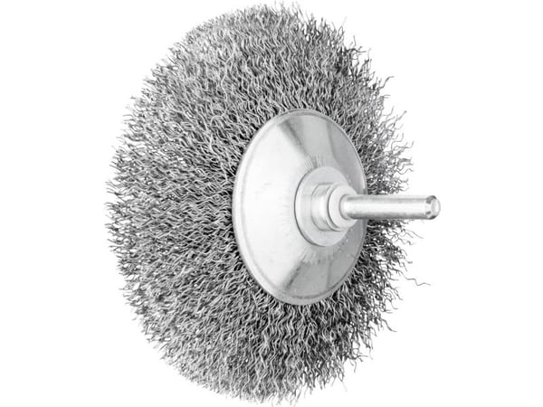 PFERD Bevel brushes crimped shank-mounted, Stål