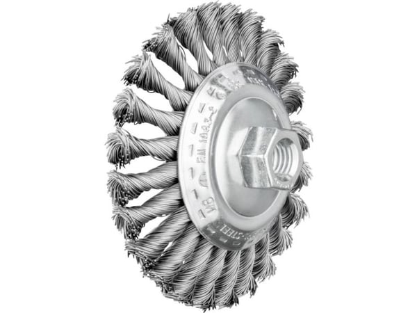 PFERD Bevel brushes knotted, with thread, Stål