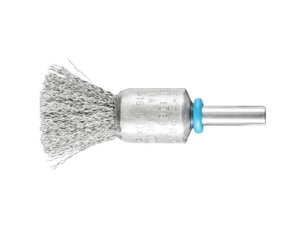 PFERD End brushes crimped INOX-TOTAL, shank-mounted, 1,5 cm, 10 stykker