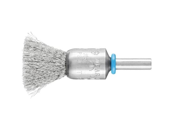 PFERD End brushes crimped INOX-TOTAL, shank-mounted, 1,5 cm, 10 stykker