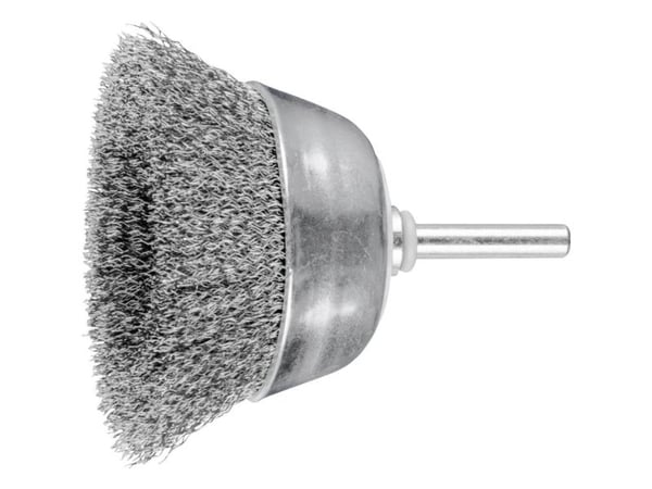 PFERD 43211201, Kopp stålbørste, 6 mm, 7 cm, Stål, 6000 RPM, 10 stykker