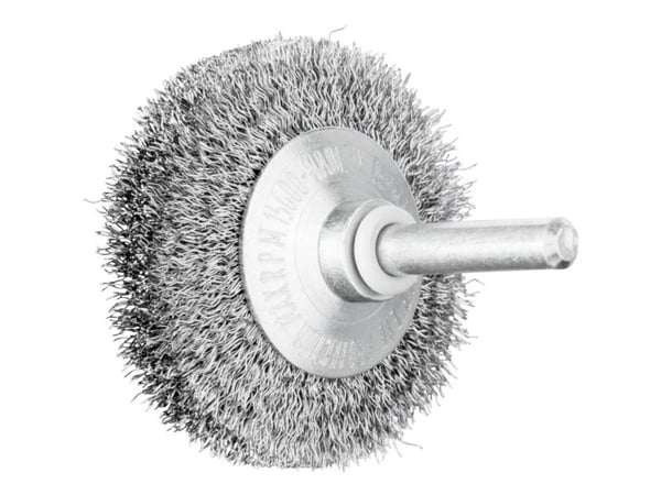 PFERD Bevel brushes crimped shank-mounted, Stål