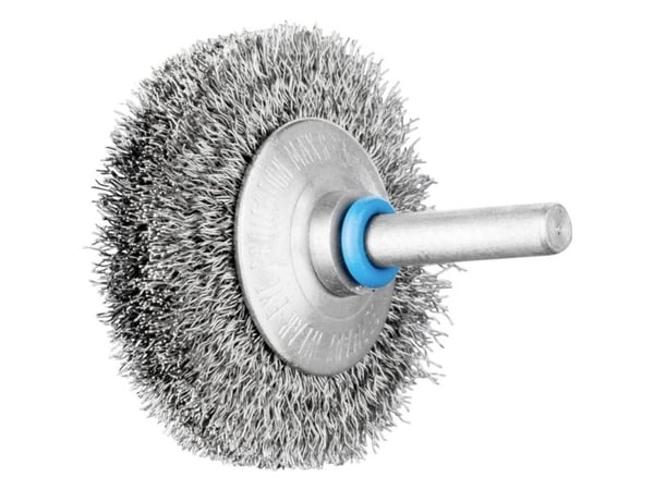 PFERD Bevel brushes crimped INOX-TOTAL, shank-mounted, Stål