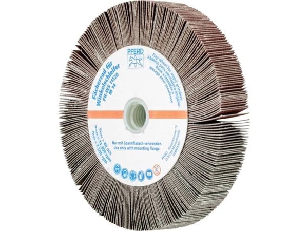 PFERD 44781524, Foldehjul, Universal, Aluminiumoksid, 13300 o/min, Rund, 11,5 cm