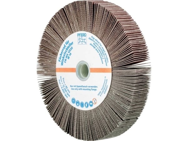 PFERD 44782524, Foldehjul, Universal, Aluminiumoksid, 12200 o/min, Rund, 12,5 cm