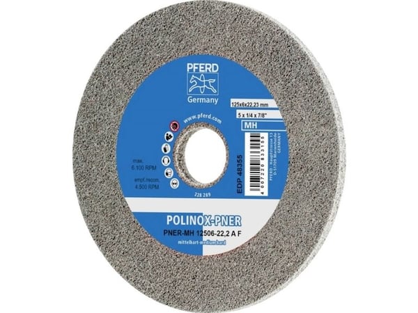 PFERD PNER-MH 12506-22,2 A F, Teräs, Metalli ilman rautaa, Pronssi, Ruostumaton teräs, Muovi, Alumiini, Kupari, PFERD, 2,22 cm, 12,5 cm, 6100 rpm, ...