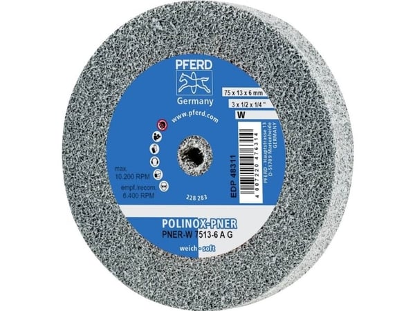 PFERD PNER-W 7513-6 A G, Metalli, 10200 rpm, 7,5 cm, 13 mm, 5 kpl