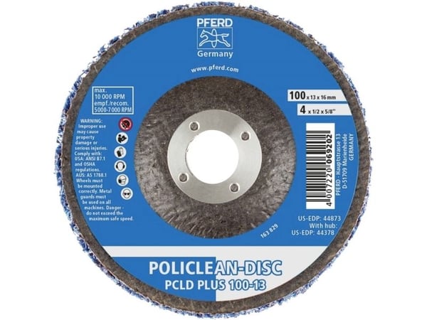 PFERD POLICLEAN discs PCLD, 10 cm, 5 styck