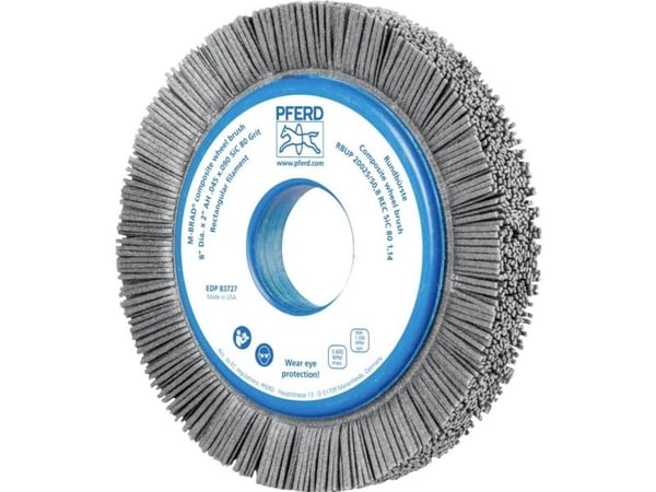 PFERD 79183727, Slipebørste, Universell, Silisiumkarbid, 3600 RPM, Rund, 5,08 cm