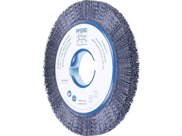 PFERD 79184132, Slipebørste, Universal, 3600 o/min, Rund, 5,08 cm, 20 cm