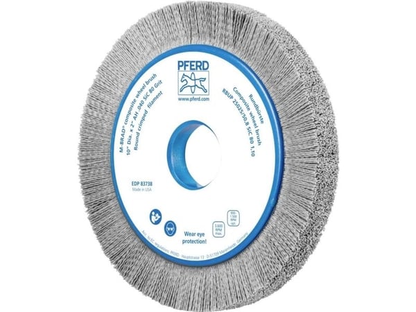 PFERD 79183738, Slipebørste, Universell, Silisiumkarbid, 3600 RPM, Rund, 5,08 cm