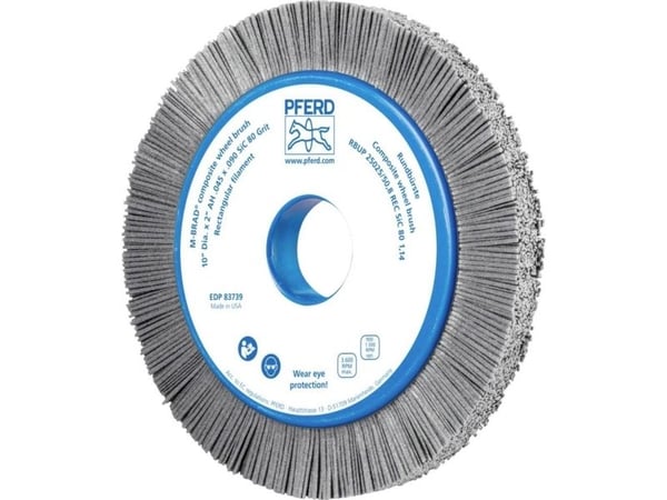 PFERD 79183739, Slipebørste, Universell, Silisiumkarbid, 3600 RPM, Rund, 5,08 cm