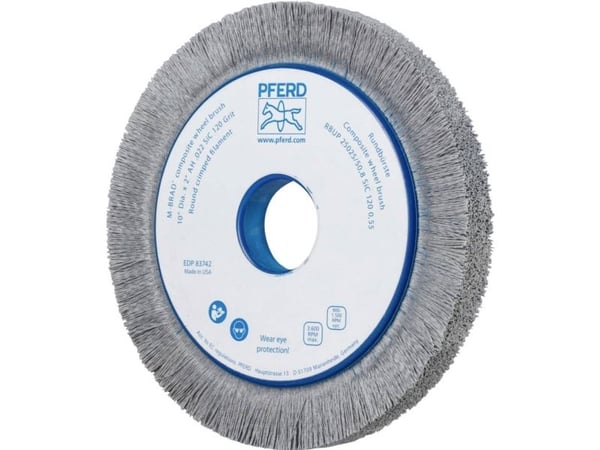 PFERD 79183740, Slipebørste, Universell, Silisiumkarbid, 3600 RPM, Rund, 5,08 cm