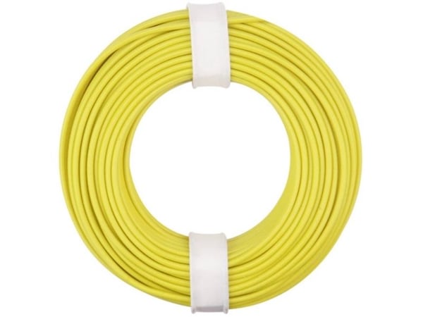 Donau Elektronik 125-013 kabel 1 x 0,25 mm² gul, 10 m