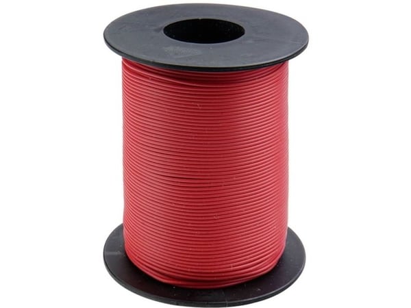 Donau Elektronik 125-S50-0 Johdin 1 x 0,25 mm² punainen 50 m