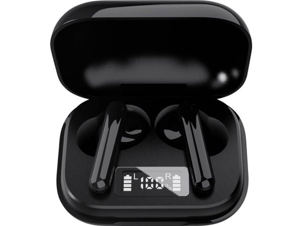 Denver TWE-38BLACK, Trådløs, Samtaler/musikk, Hodesett, Sort