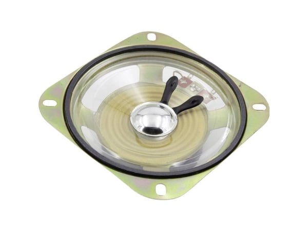 TRU COMPONENTS 3,39 tommer 8,6 cm mini-høyttalere 3 W 8 O plastmembran, fuktbestandig, transparent membran