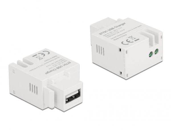 Delock - Strömadapter - 10.5 Watt - 2.1 A (USB) - vit