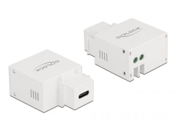 Delock - Strømadapter - 10.5 watt - 2.1 A (USB-C) - hvit