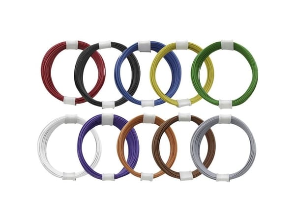 Donau Elektronik 110-MIX Johdin 1 x 0,04 mm² Monivärinen 1 sarja 1 sarja
