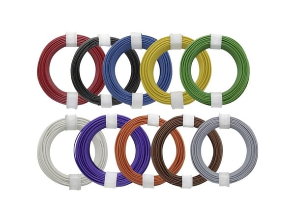 Donau Elektronik 118-MIX Johdin 1 x 0,14 mm² Monivärinen 1 sarja 1 sarja