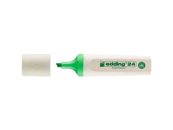Edding 24 EcoLine, 1 kpl, Vaaleanvihreä, Taltan pää, Vihreä, Valkoinen, 5 mm, Saksa