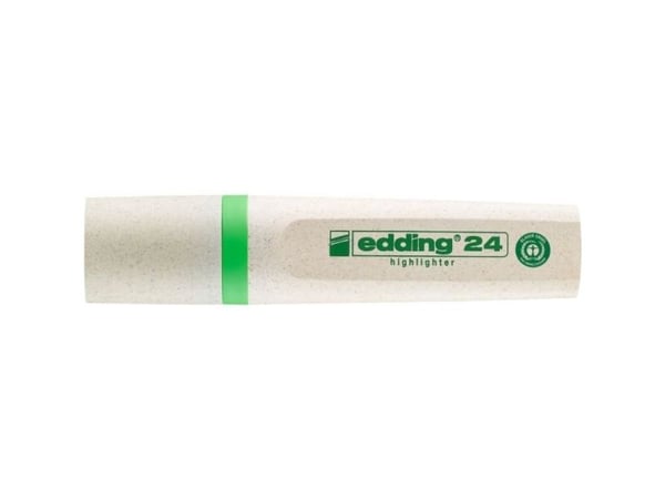 Edding 24 EcoLine, 1 kpl, Vaaleanvihreä, Taltan pää, Vihreä, Valkoinen, 5 mm, Saksa