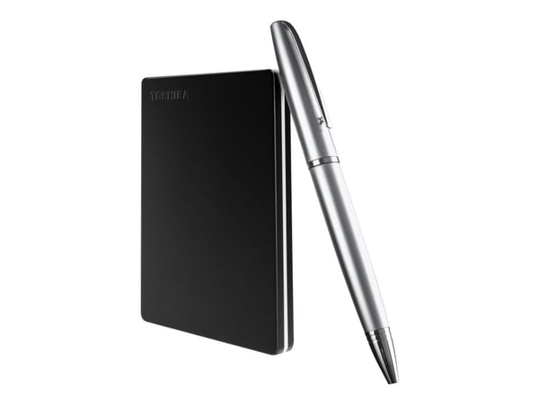 Toshiba Canvio Slim - Harddisk - 1 TB - ekstern (bærbar) - 2.5" - USB 3.2 Gen 1 - svart